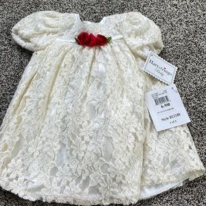 Never worn 2 piece ivory laced dress
